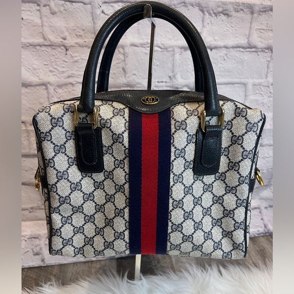 NEW ARRIVAL: Gucci Vintage GG Sherry Line Hand Bag PVC - Picture 1 of 17
